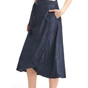 Gap Jean Wrap Skirt